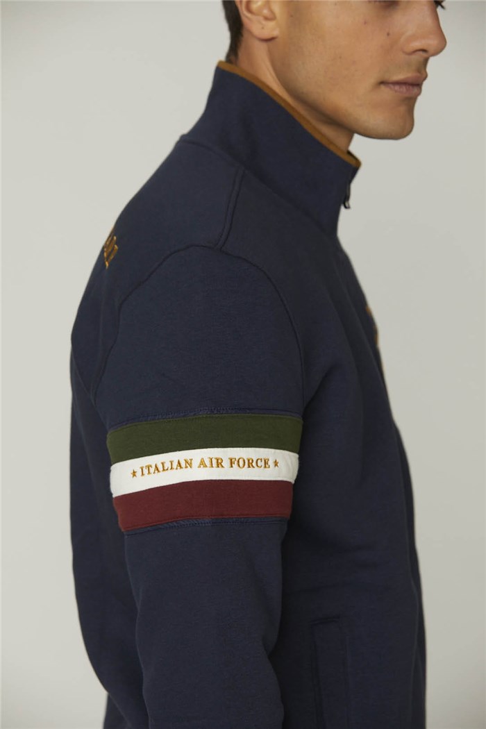 AERONAUTICA MILITARE 232FE1822F532 Blue Clothing Man Sweater