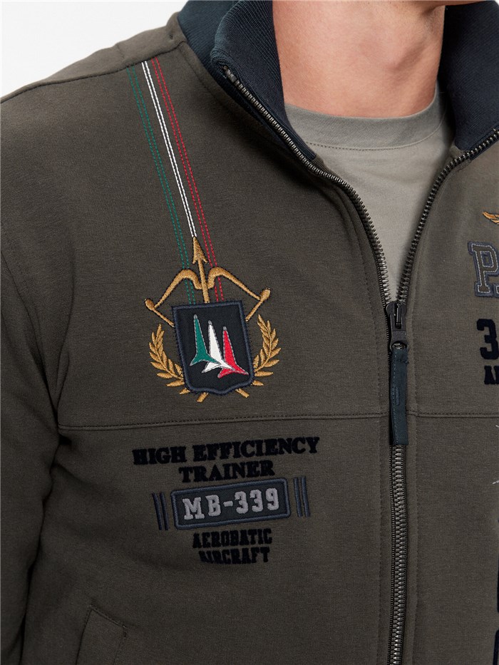 AERONAUTICA MILITARE 232FE1824F418 Brown Clothing Man Sweater