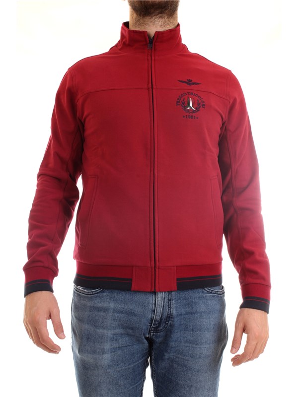 AERONAUTICA MILITARE 202FE1305F313 Bordeaux Clothing Man Sweater AERONAUTICA MILITARE 202FE1305F313 Bordeaux Clothing Man Sweater