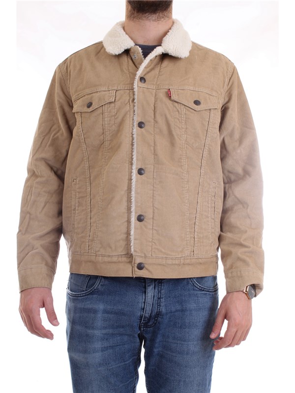 LEVI'S 16365 Beige Clothing Man Jacket LEVI'S 16365 Beige Clothing Man Jacket