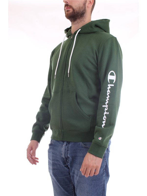 CHAMPION 214745 Verde Abbigliamento Uomo Felpa