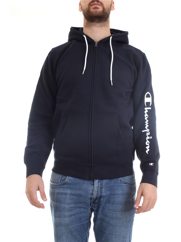 CHAMPION 214745 Blue Clothing Man Sweater CHAMPION 214745 Blue Clothing Man Sweater