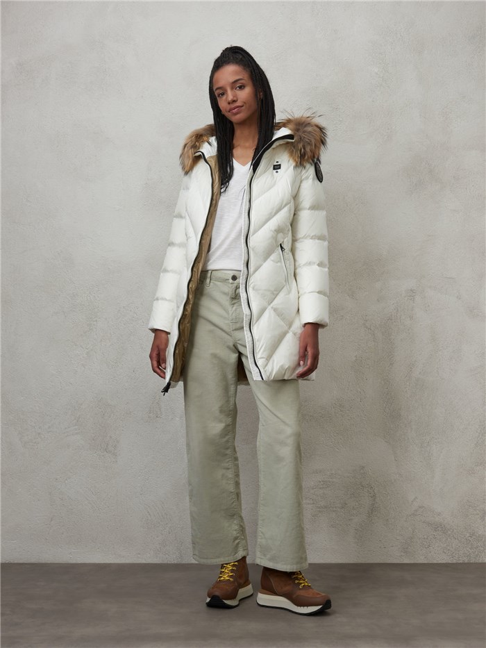 Blauer 23WBLDK03140 006047 Bianco Abbigliamento Donna Piumino