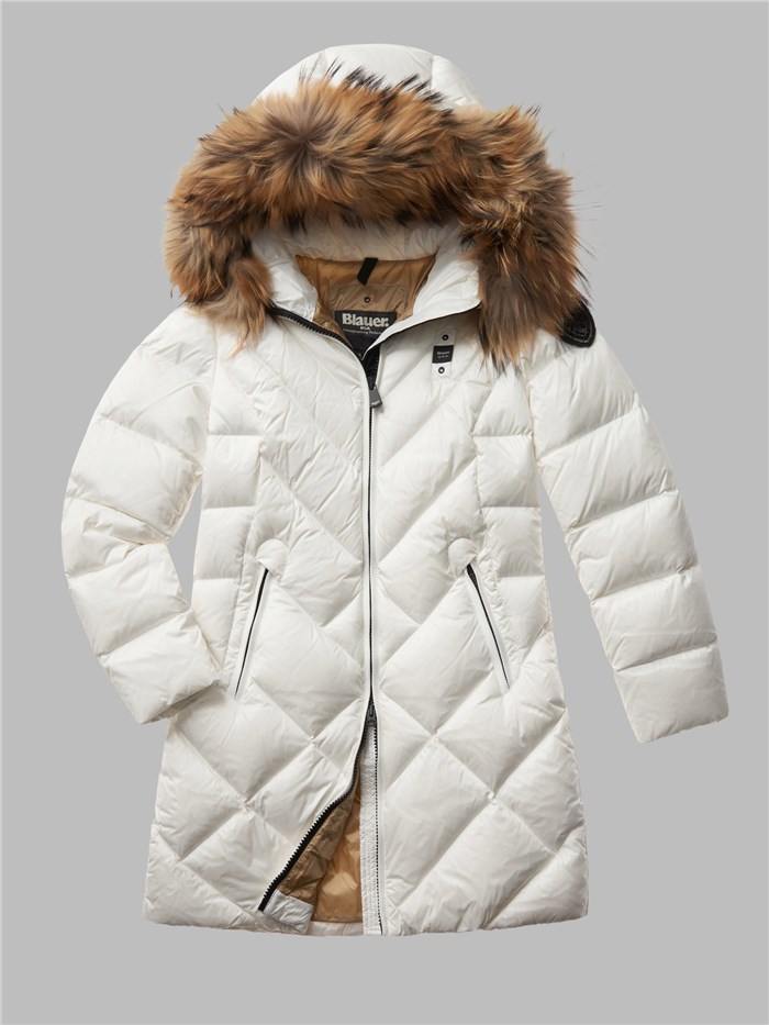 Blauer 23WBLDK03140 006047 Bianco Abbigliamento Donna Piumino