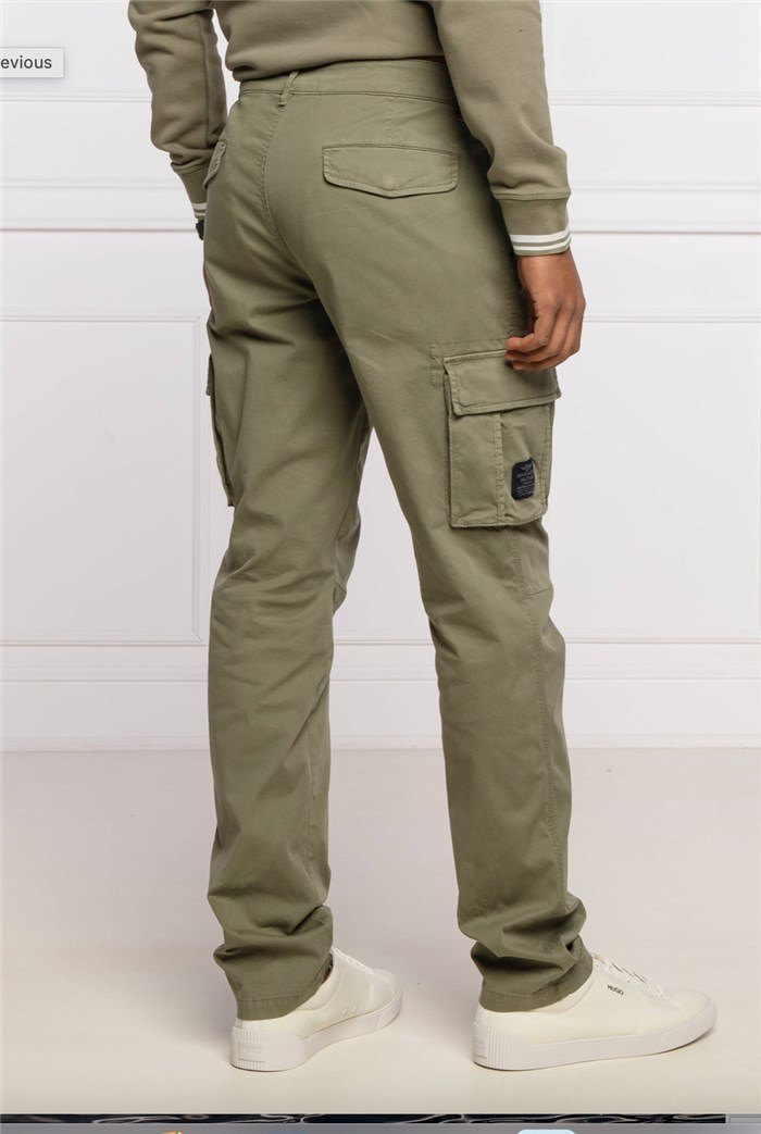AERONAUTICA MILITARE 241PA1329CT3300 Verde Militare Abbigliamento Uomo Pantaloni
