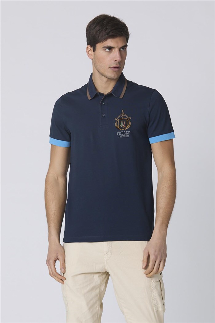 AERONAUTICA MILITARE 241PO1761P199 Blu Abbigliamento Uomo Polo AERONAUTICA MILITARE 241PO1761P199 Blu Abbigliamento Uomo Polo