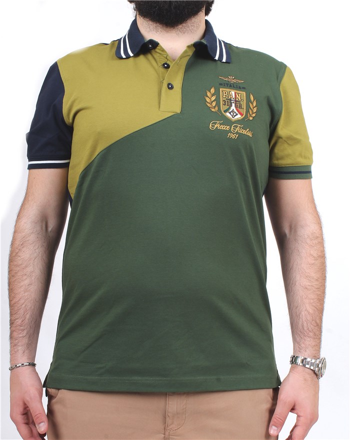 AERONAUTICA MILITARE 241PO1764P199 Verde Abbigliamento Uomo Polo AERONAUTICA MILITARE 241PO1764P199 Verde Abbigliamento Uomo Polo