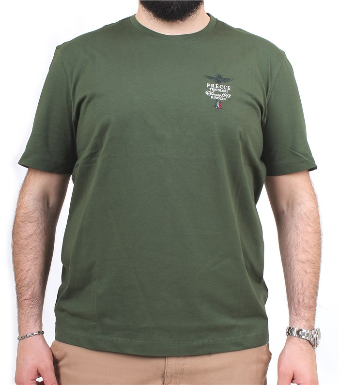 AERONAUTICA MILITARE 241TS2062J592 Verde Abbigliamento Uomo T-Shirt