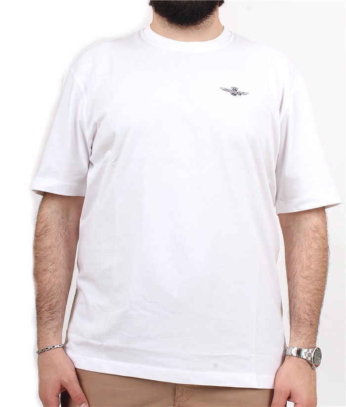 AERONAUTICA MILITARE 241TS2065J592 Bianco Abbigliamento Uomo T-Shirt