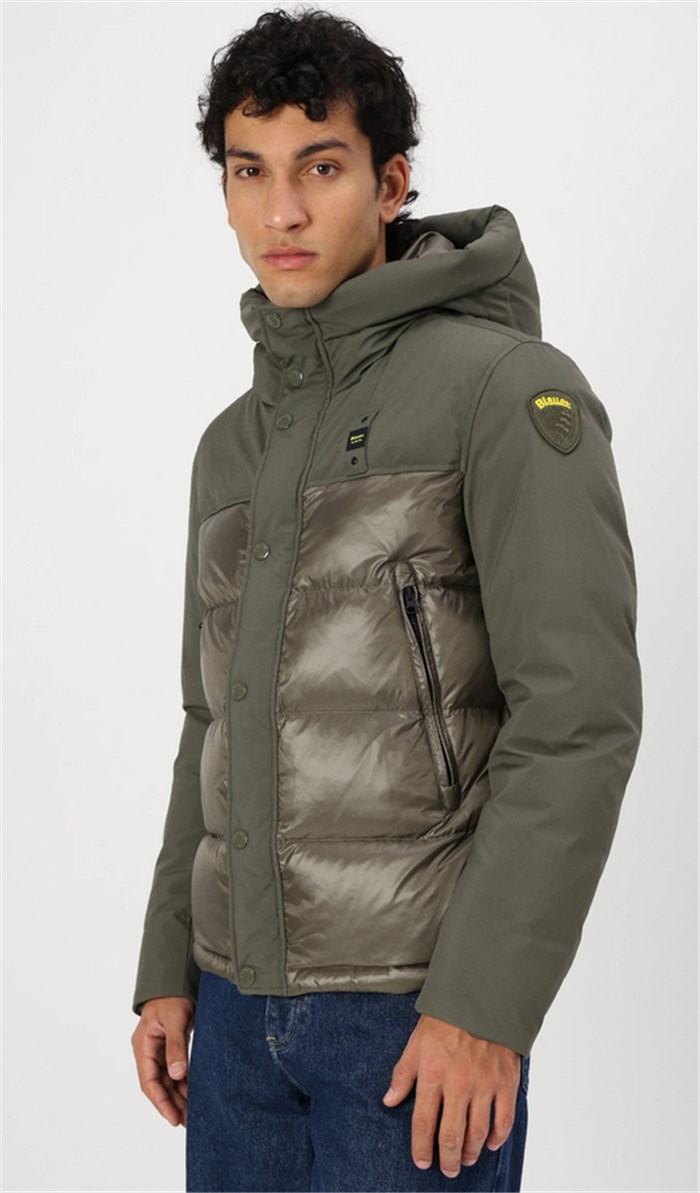 Blauer 24WBLUC03096 006355 Green Clothing Man Duvet