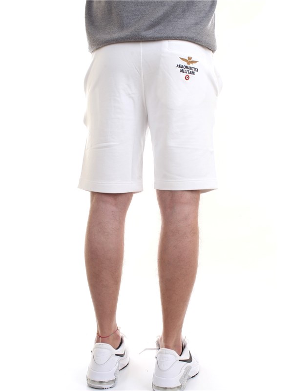 AERONAUTICA MILITARE 211BE030F424 White Clothing Man Shorts