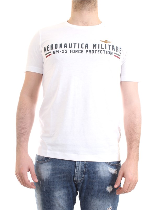 AERONAUTICA MILITARE 211TS1850J511 White Clothing Man T-Shirt/Polo AERONAUTICA MILITARE 211TS1850J511 White Clothing Man T-Shirt/Polo