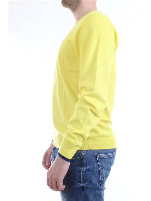 SUN68 K40105 Yellow Clothing Man Sweater