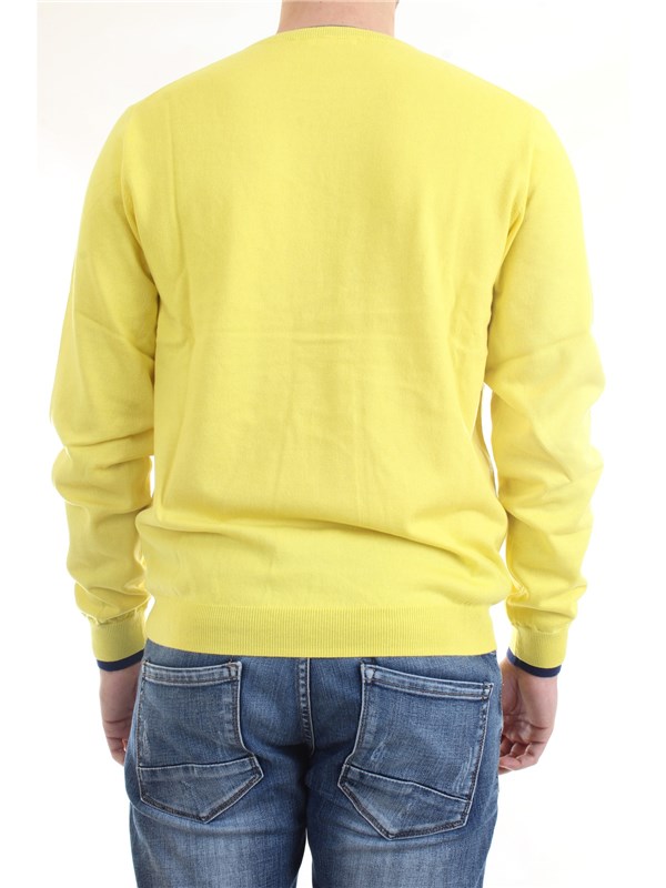 SUN68 K40105 Yellow Clothing Man Sweater
