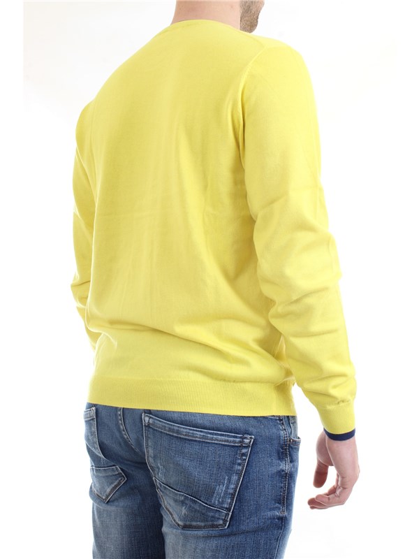 SUN68 K40105 Yellow Clothing Man Sweater
