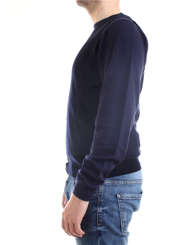 Gran Sasso 58182/14296 Blue Clothing Man Gilet