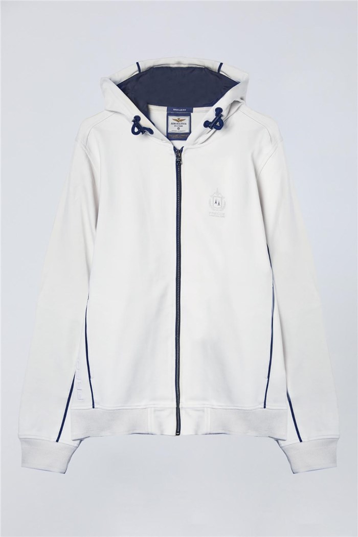 AERONAUTICA MILITARE 251FE2014F586 Latte Abbigliamento Uomo Felpa