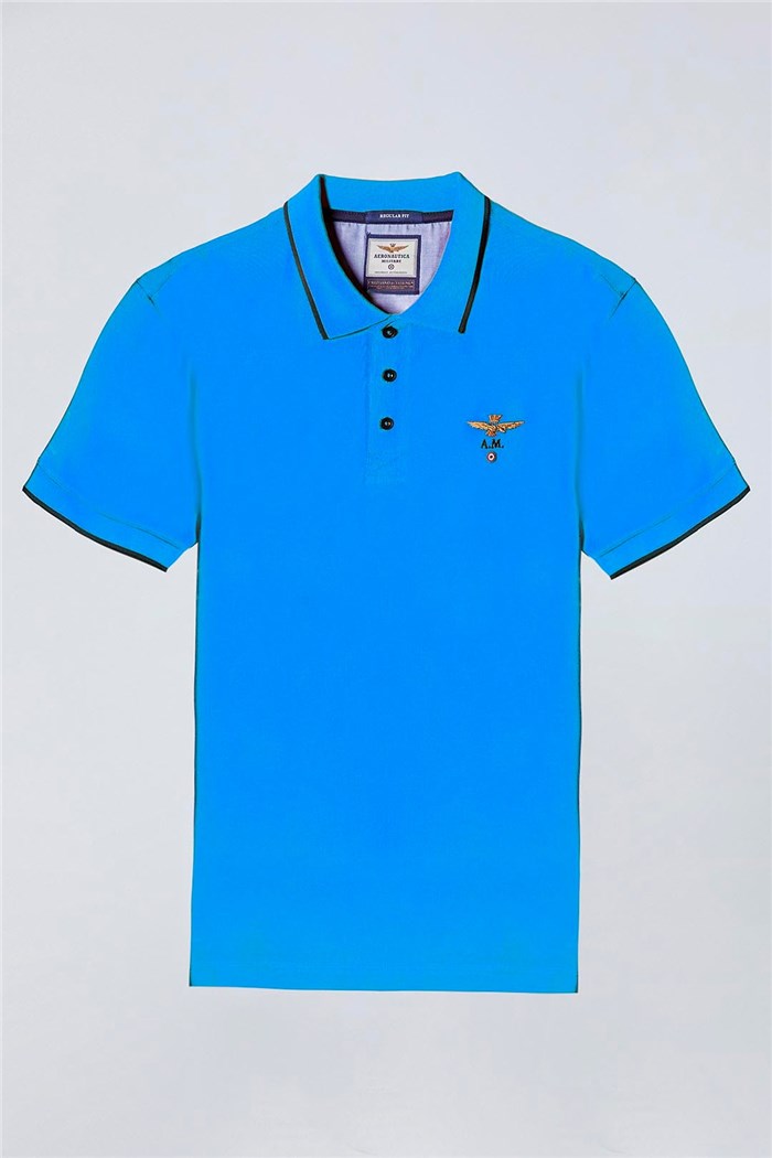 AERONAUTICA MILITARE 251PO1308P82 Azzurro Abbigliamento Uomo Polo