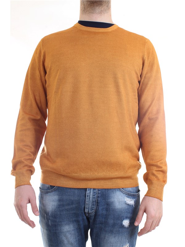 Gran Sasso 55167/22792 Orange Clothing Man Pullover Gran Sasso 55167/22792 Orange Clothing Man Pullover