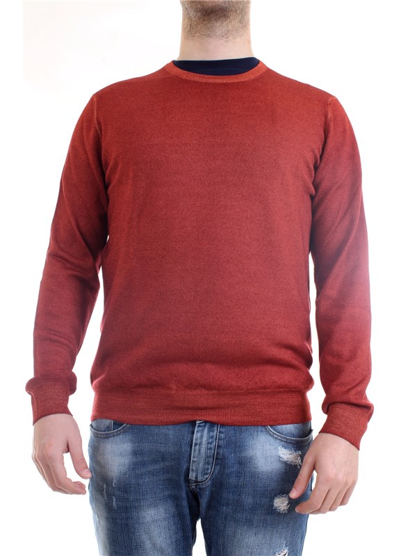 Gran Sasso 55167/22792 Rosso Abbigliamento Uomo Maglioni