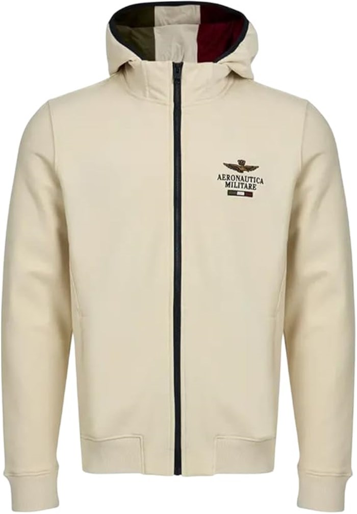 AERONAUTICA MILITARE 252FE2078UF00662 Beige Abbigliamento Uomo Felpa