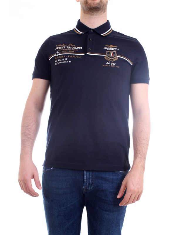 AERONAUTICA MILITARE 211PO1556P199 Blue Clothing Man Polo shirt AERONAUTICA MILITARE 211PO1556P199 Blue Clothing Man Polo shirt