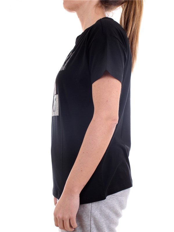 FREDDY S1WSDT5 Black Clothing Woman T-Shirt/Polo