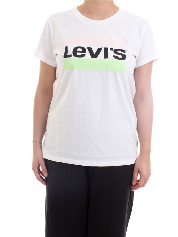 LEVI'S 17369-1499 Bianco Abbigliamento Donna T-Shirt