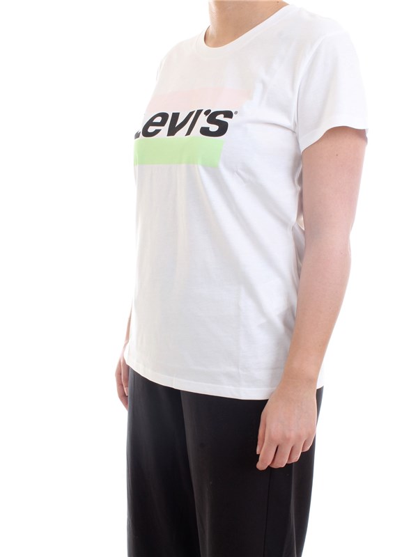 LEVI'S 17369-1499 White Clothing Woman T-Shirt/Polo