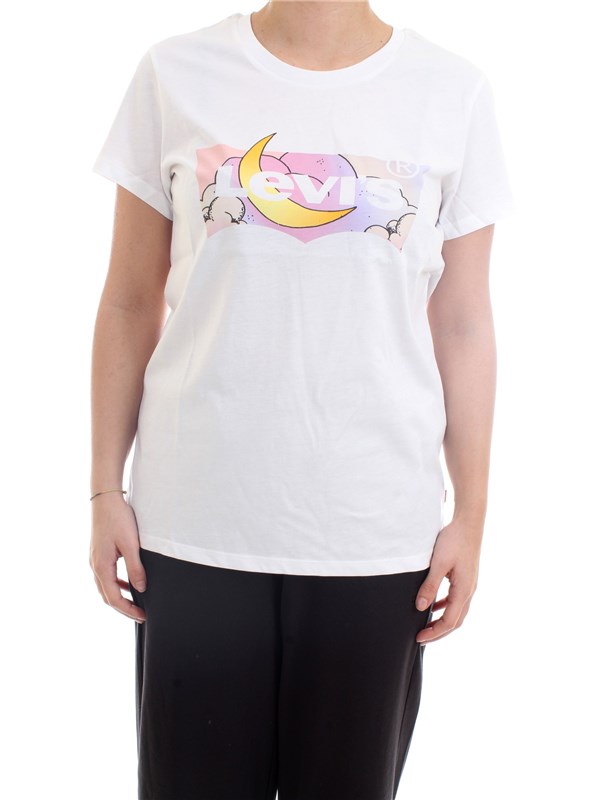 LEVI'S 17369-1251 White Clothing Woman T-Shirt/Polo LEVI'S 17369-1251 White Clothing Woman T-Shirt/Polo