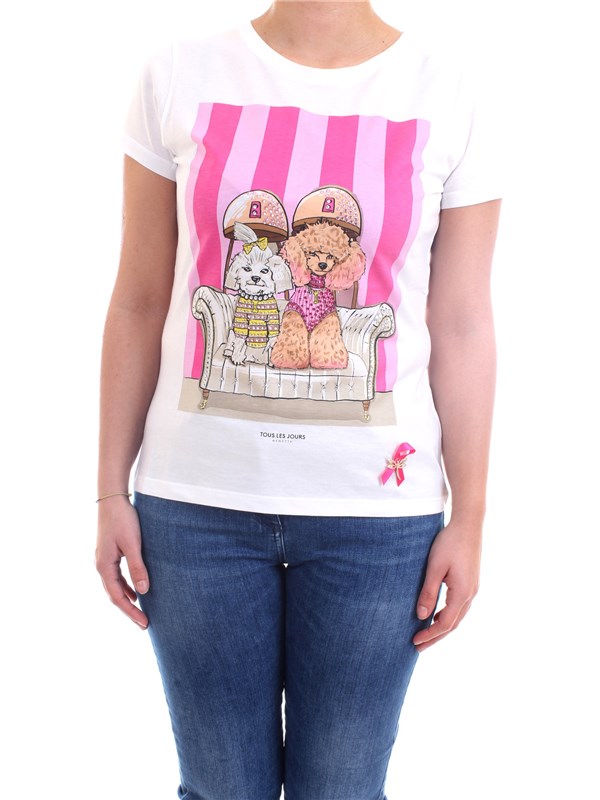 NENETTE - TOUS LES JOURS 31TJ-DANI White Clothing Woman T-Shirt/Polo NENETTE - TOUS LES JOURS 31TJ-DANI White Clothing Woman T-Shirt/Polo