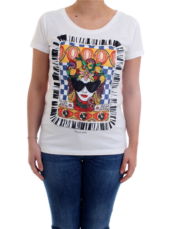 NENETTE - TOUS LES JOURS 31TJ-DEDALO White Clothing Woman T-Shirt/Polo NENETTE - TOUS LES JOURS 31TJ-DEDALO White Clothing Woman T-Shirt/Polo