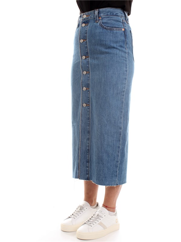 LEVI'S 85874 Medium blue Clothing Woman Skirt