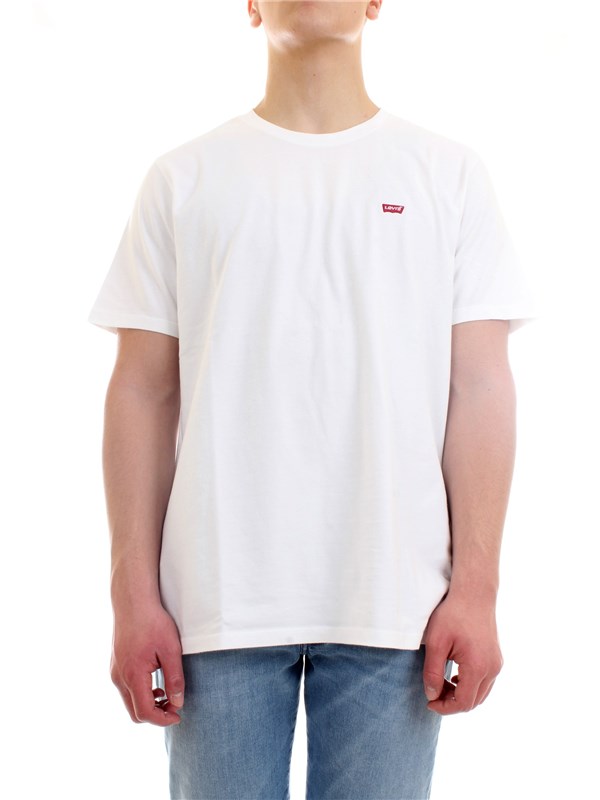 LEVI'S 56605 White Clothing Man T-Shirt/Polo