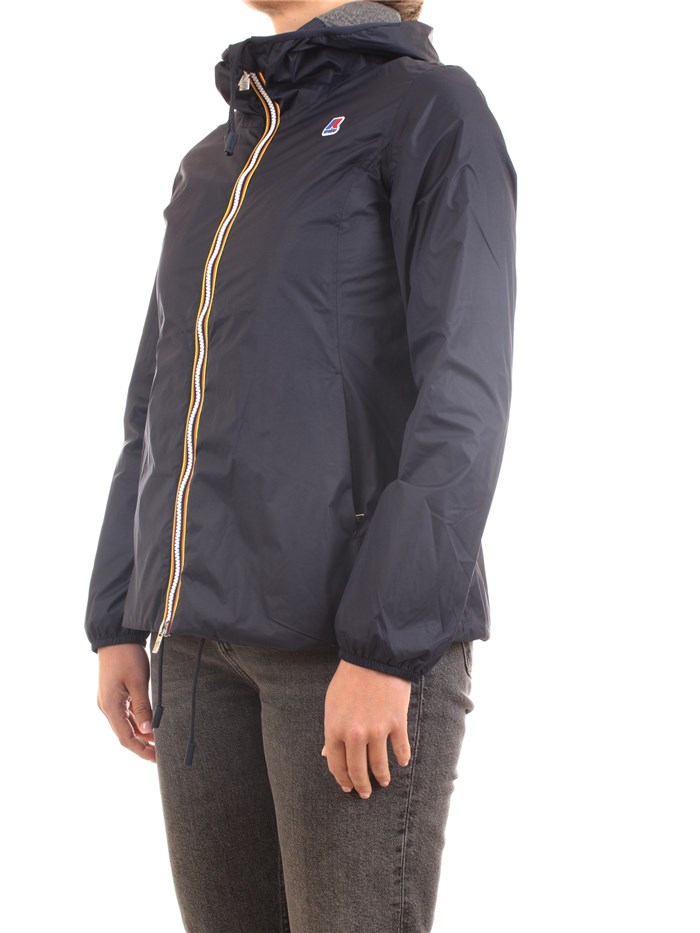 K-WAY K00BHI0 K89 Blue Clothing Woman Jacket