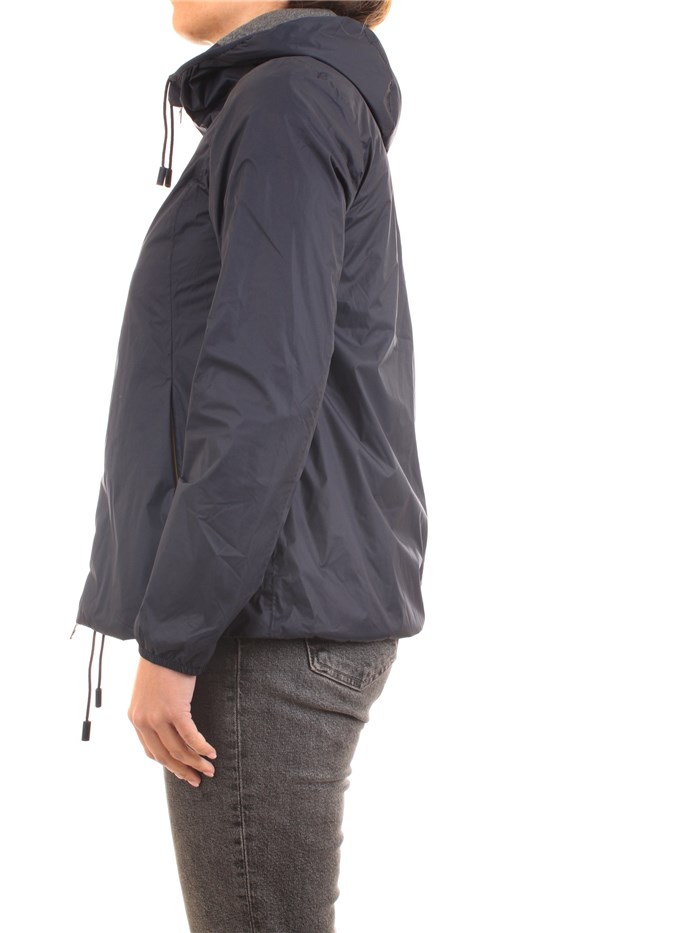 K-WAY K00BHI0 K89 Blue Clothing Woman Jacket