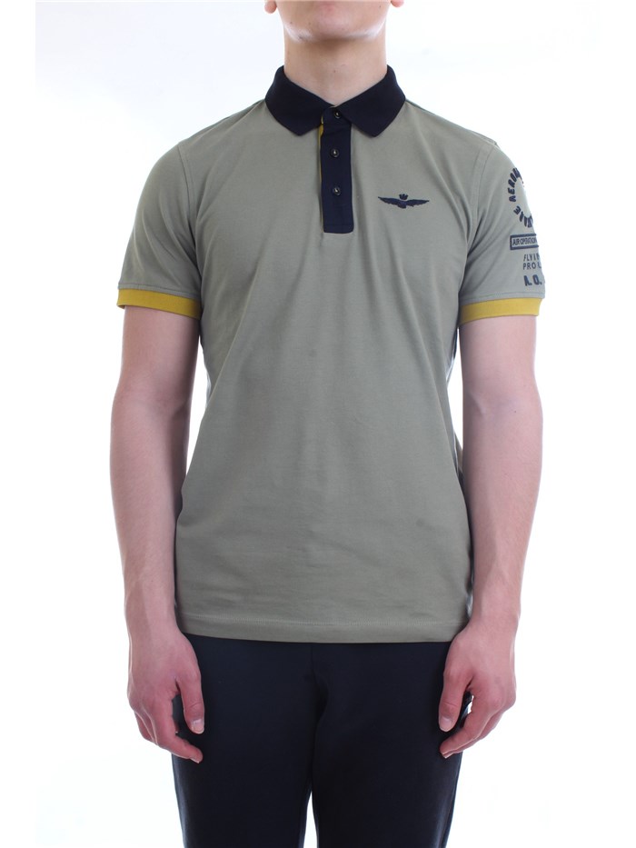 AERONAUTICA MILITARE 211PO1517P173 Military green Clothing Man Polo shirt AERONAUTICA MILITARE 211PO1517P173 Military green Clothing Man Polo shirt