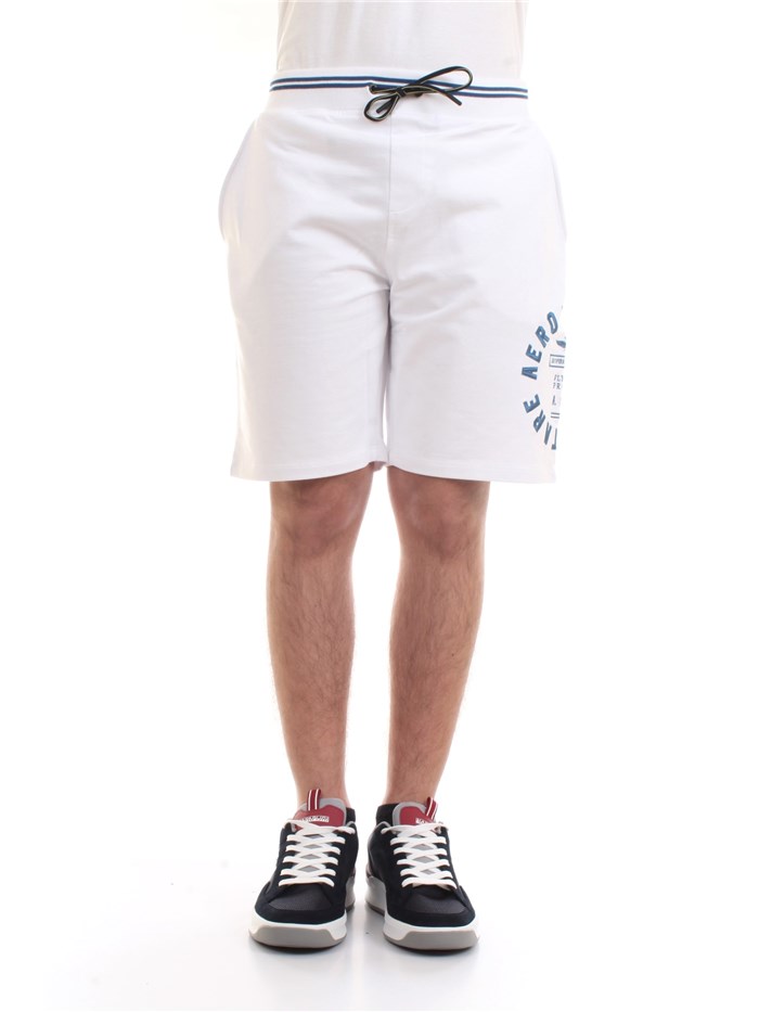 AERONAUTICA MILITARE 211BE109F419 White Clothing Man Shorts