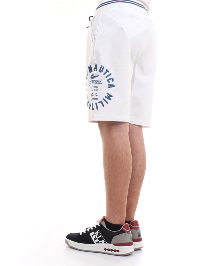 AERONAUTICA MILITARE 211BE109F419 White Clothing Man Shorts