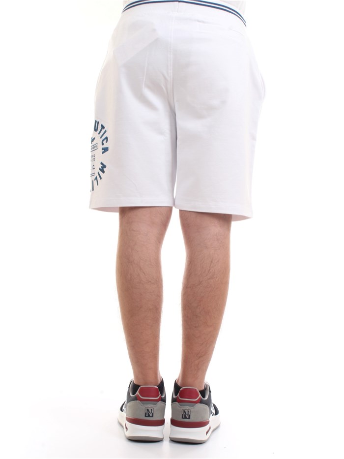 AERONAUTICA MILITARE 211BE109F419 White Clothing Man Shorts