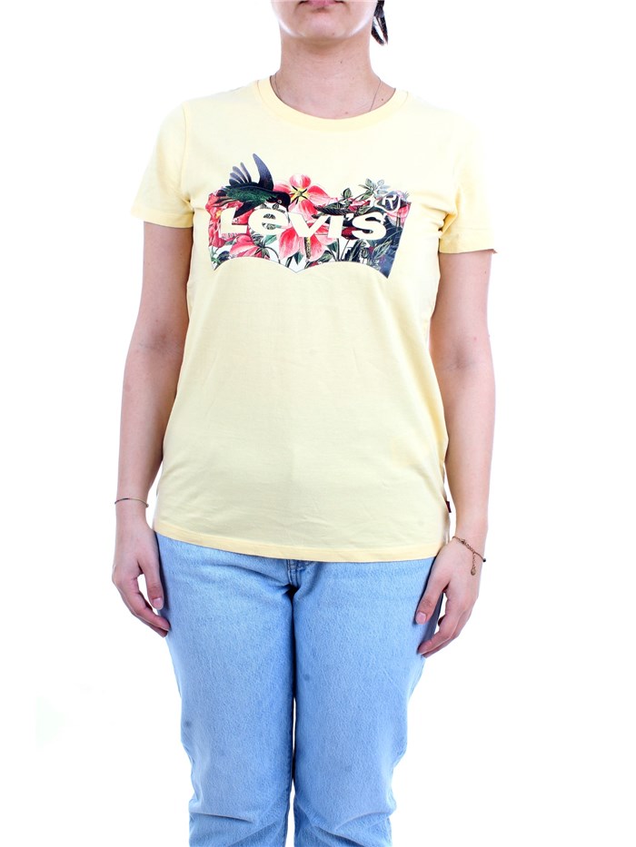 LEVI'S 17369 1264 Yellow Clothing Woman T-Shirt/Polo LEVI'S 17369 1264 Yellow Clothing Woman T-Shirt/Polo