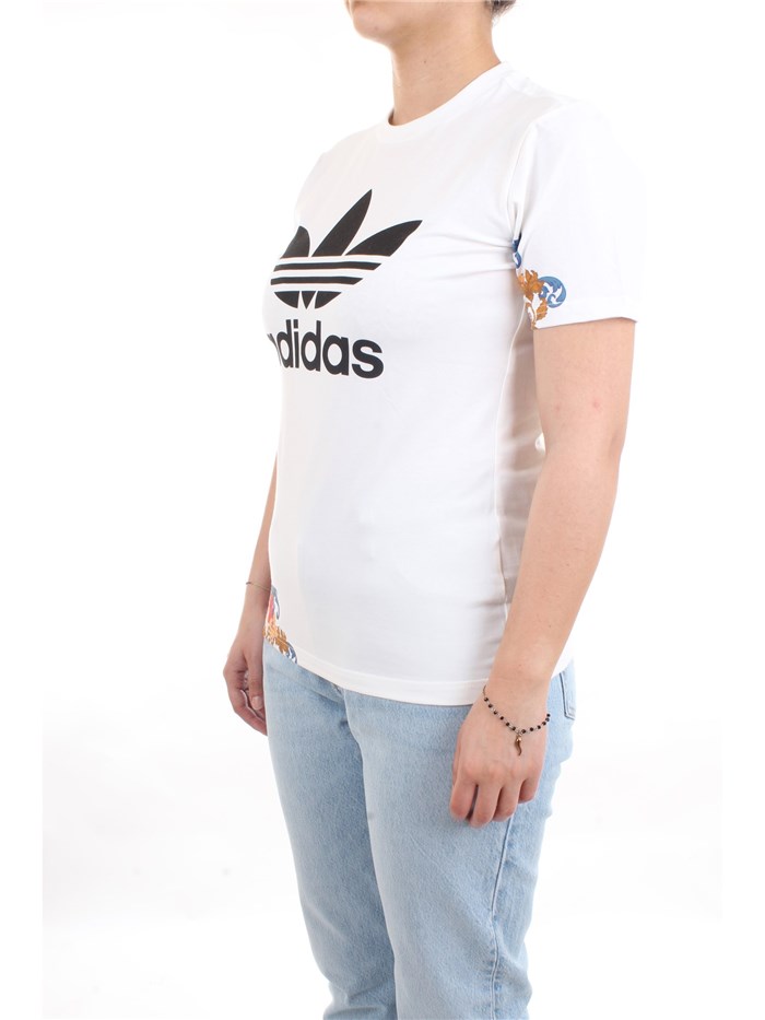 ADIDAS ORIGINALS GN3354 White Clothing Woman T-Shirt/Polo