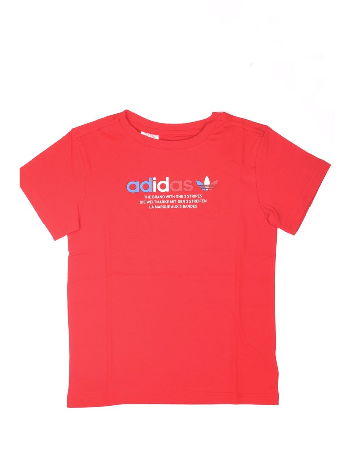 ADIDAS ORIGINALS GN7480 Red Clothing Unisex junior T-Shirt/Polo
