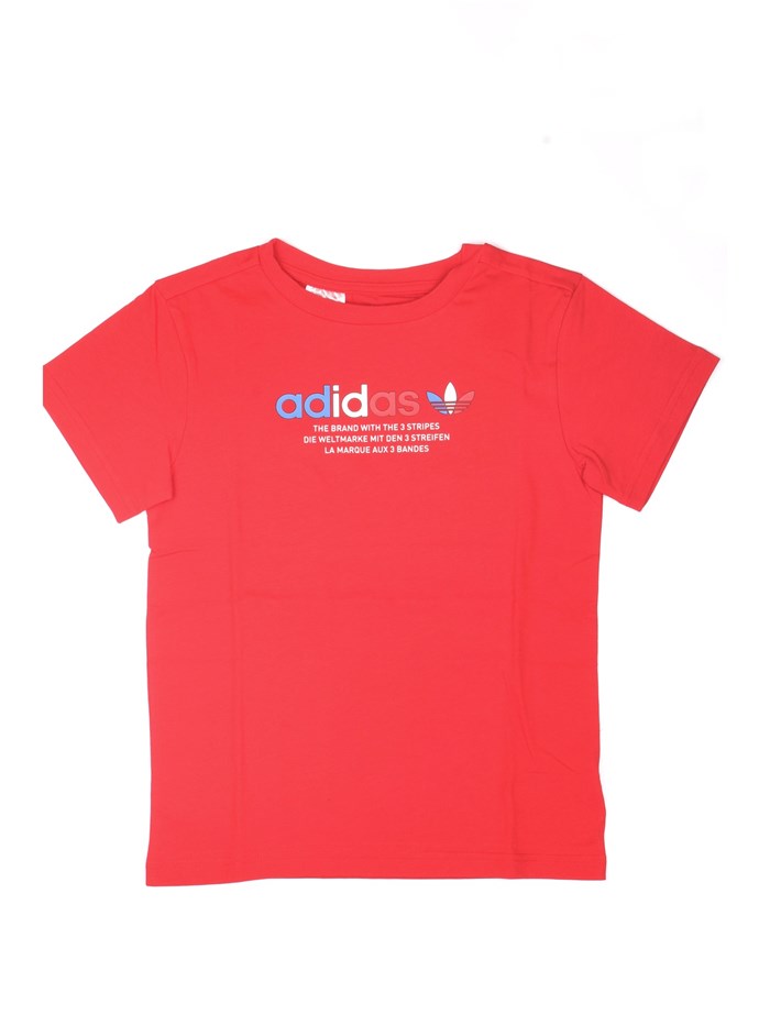 ADIDAS ORIGINALS GN7480 Rosso Abbigliamento Unisex junior T-Shirt