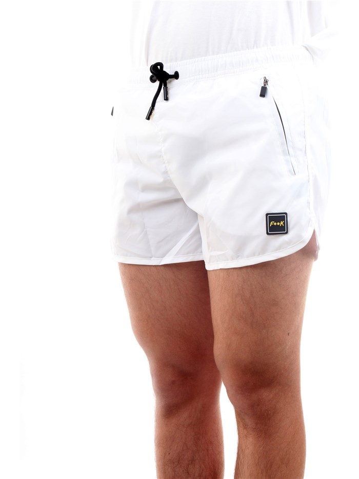F**K F21-2000 White Clothing Man Swimsuit