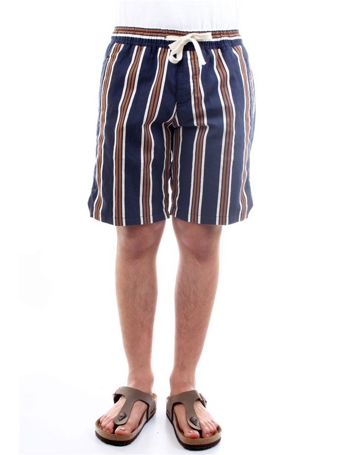 HISTORY LAB 21P71996 Blue Clothing Man Shorts HISTORY LAB 21P71996 Blue Clothing Man Shorts