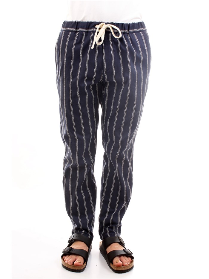 HISTORY LAB 21PG1694 Blu Abbigliamento Uomo Pantaloni