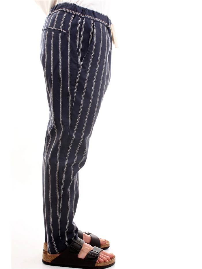 HISTORY LAB 21PG1694 Blu Abbigliamento Uomo Pantaloni