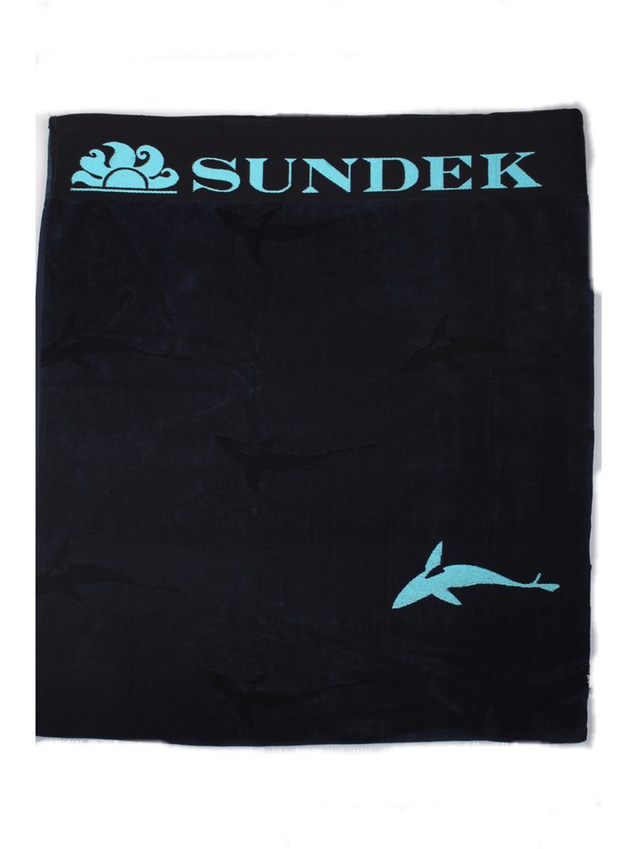 Sundek AM329ATC10SH Dark blue Accessories Unisex Beach towel Sundek AM329ATC10SH Dark blue Accessories Unisex Beach towel