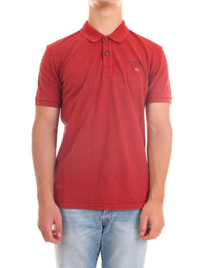 NAPAPIJRI NP0A4FA Bordeaux Clothing Man Polo shirt NAPAPIJRI NP0A4FA Bordeaux Clothing Man Polo shirt